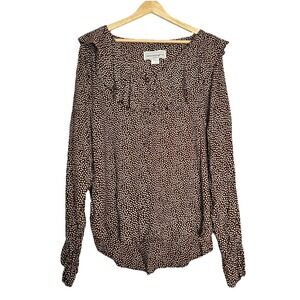 Vtg BroomSkirts Dallas Womens L Polka Dot 80s Western Cottagecore Soft Academia‎